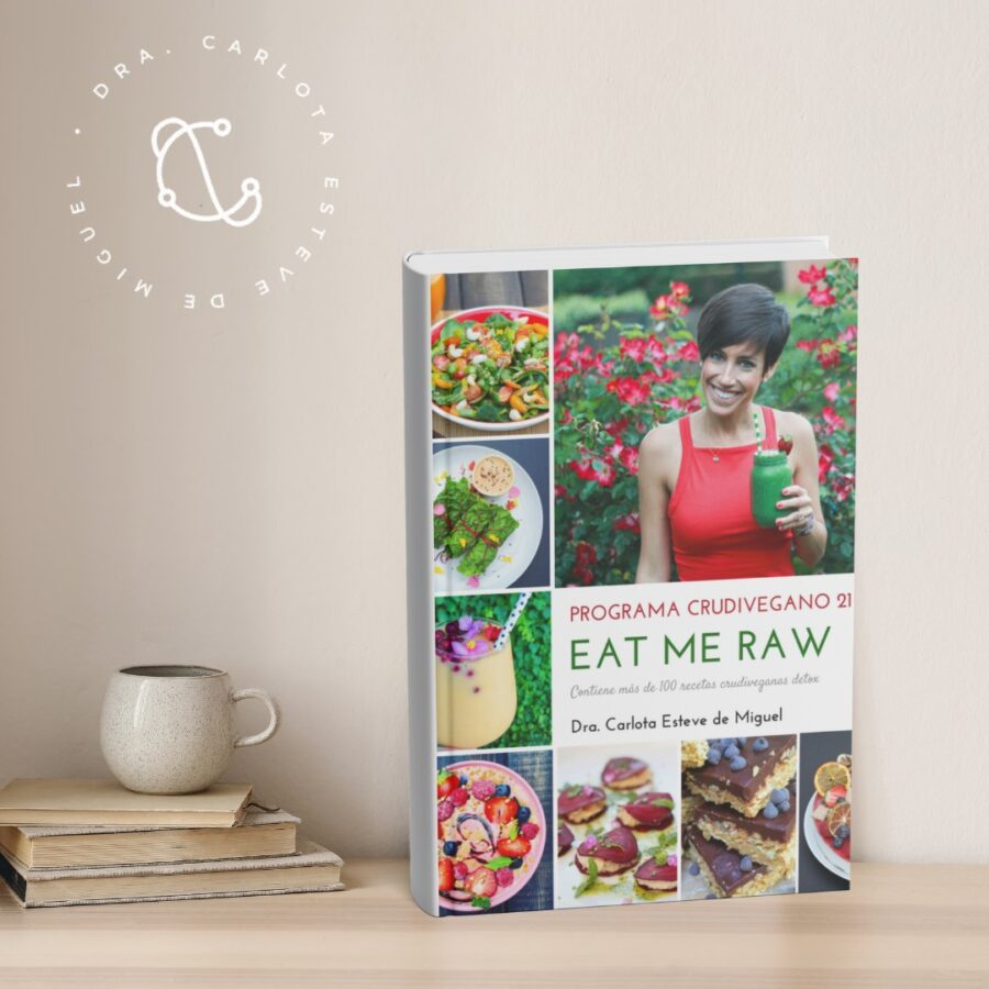 Receta de libro de la Dra. Carlota Esteve de Miguel, programa CrudiVegano 21, recetas crudiveganas detox.