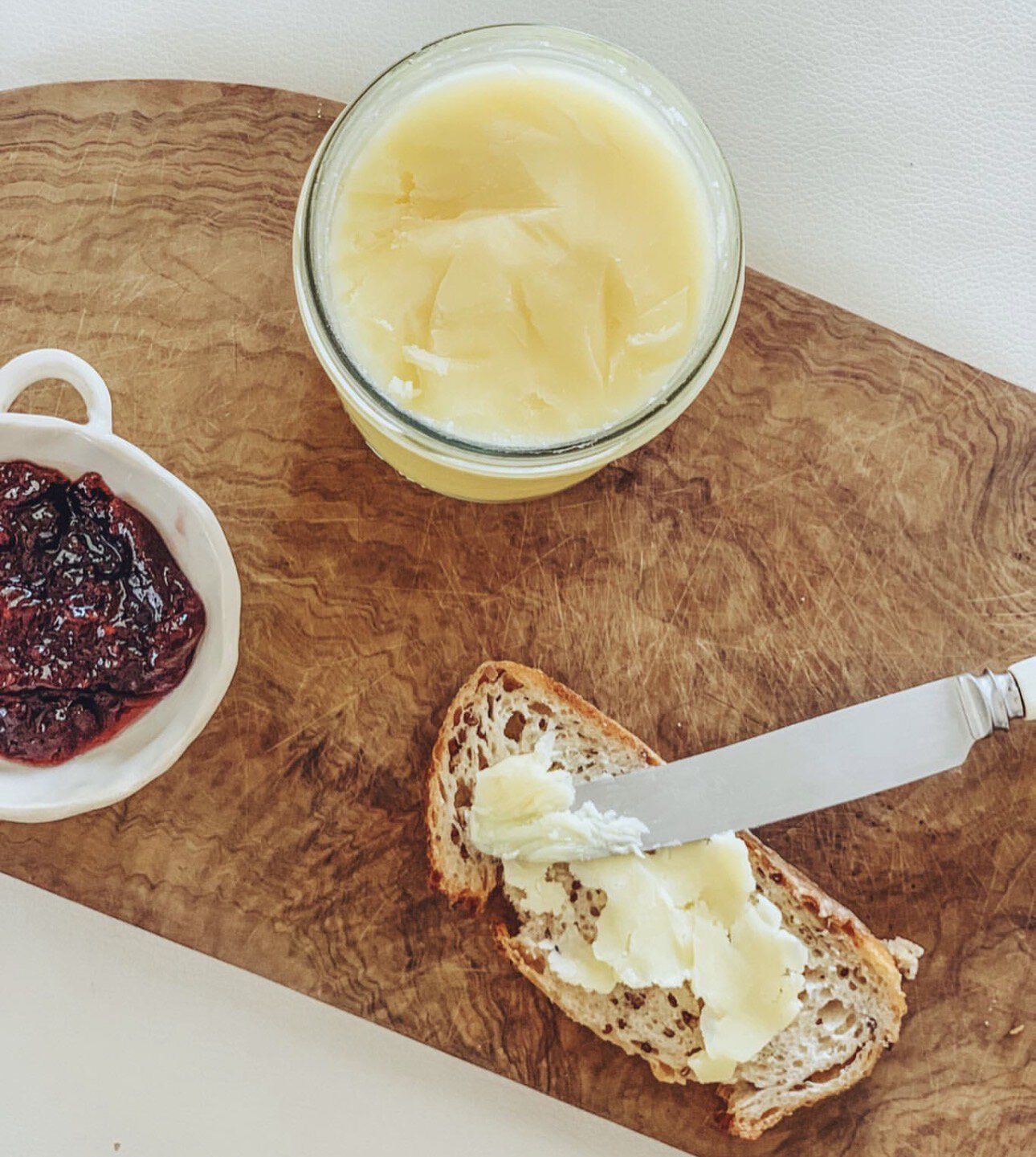 Screenshot Tostada con ghee casero y mermelada de fresa