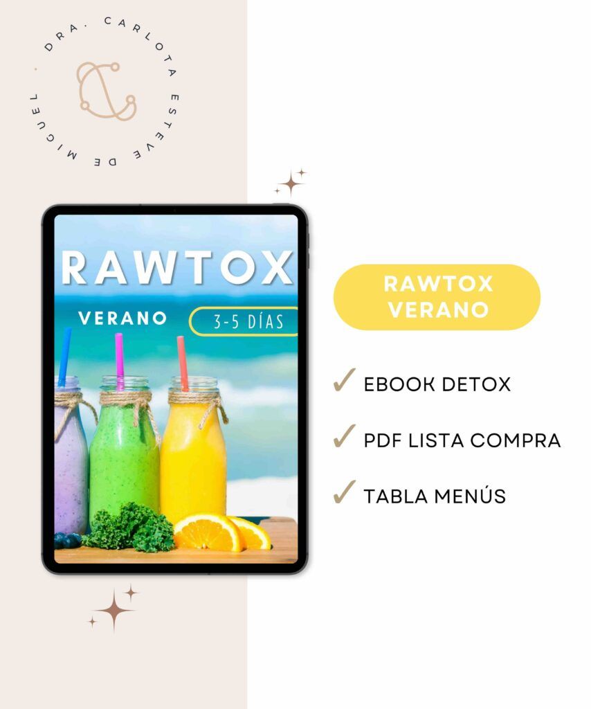 Portada de un ebook detox con batidos de frutas y verduras